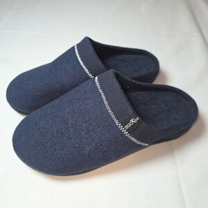 ErgoFoot Orthotic Slippers Navy Blue Arch Support‎ Mules Women 8 Men 7 EU 39
